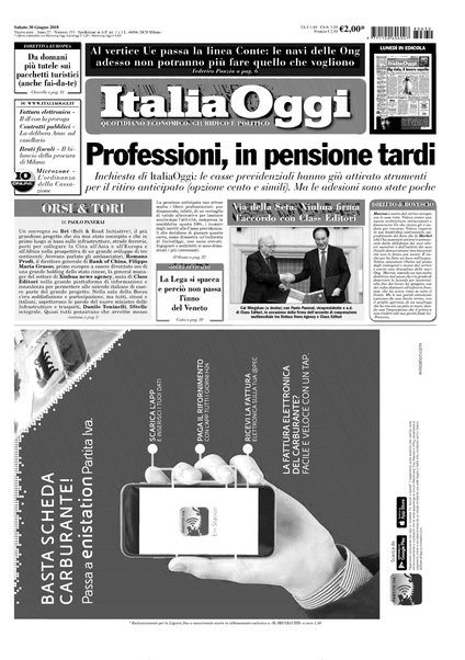 Italia oggi : quotidiano di economia finanza e politica